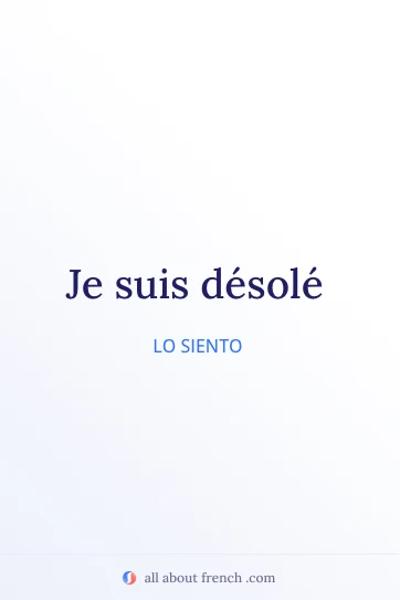 cita estética en francés desole