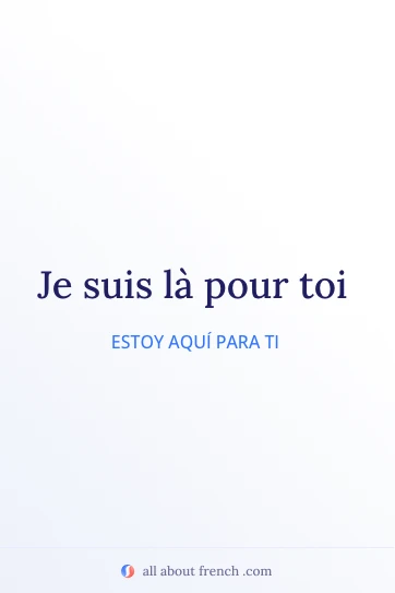 cita estética en francés etre la pour toi