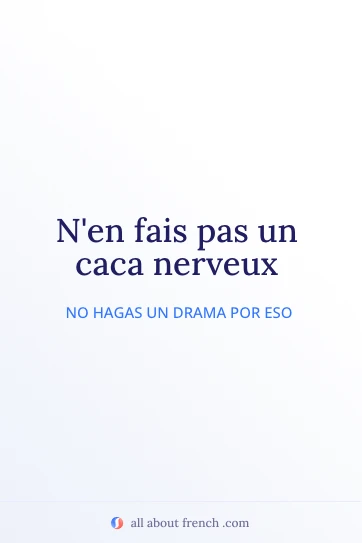 cita francesa estética faire caca nerveux