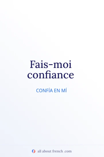 cita estética en francés fais-moi confiance