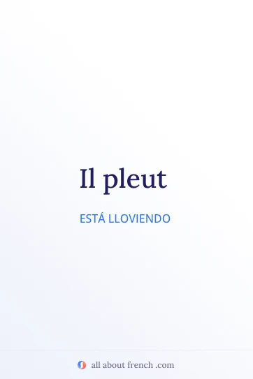 cita francesa estética il pleut