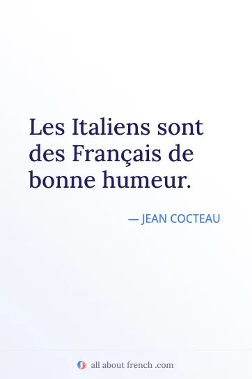 cita francesa estética italiens francais de bonne humeur