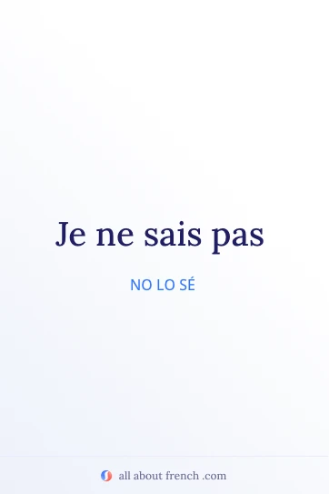 cita francesa estética je ne sais pas