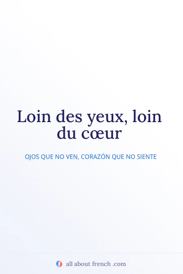 cita francesa estética loin des yeux loin du coeur