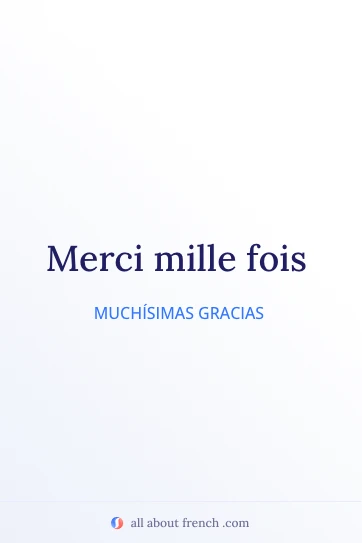 cita francesa estética merci mille fois