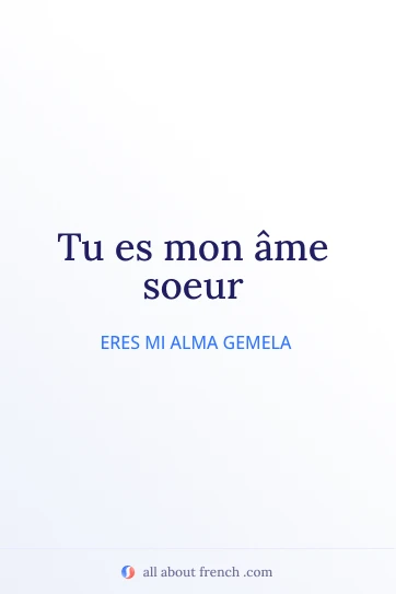 cita estética en francés mon ame soeur