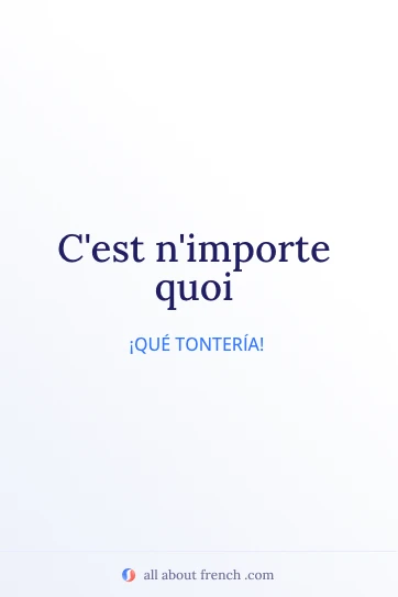 cita estética en francés c'est n'importe quoi