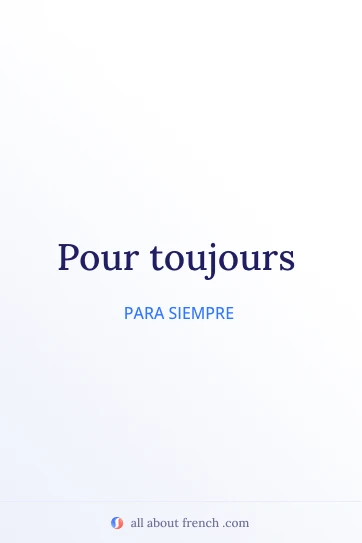 cita francesa estética pour toujours
