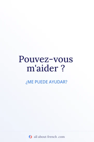 Cita en francés estética pouvez vous maider