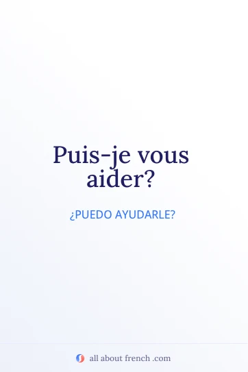 cita estética en francés puis je vous aider