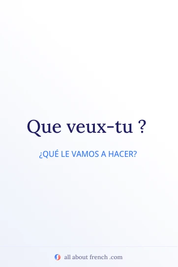 cita francesa estética que veux tu