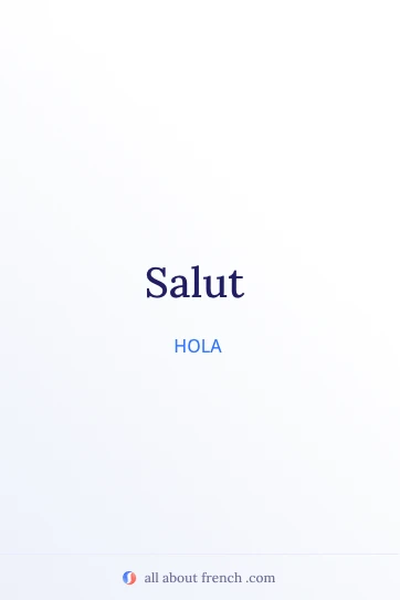 cita estética en francés salut
