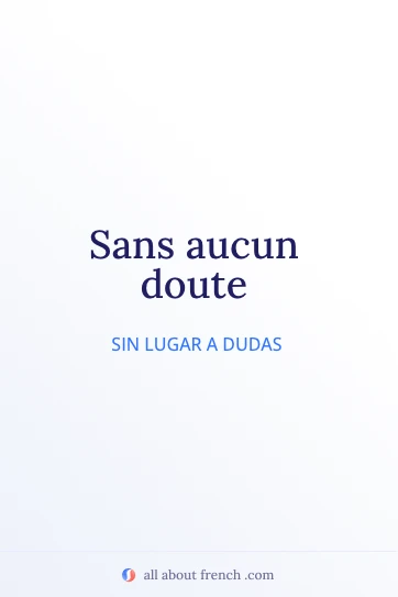 cita francesa estética sans aucun doute