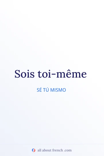 cita francesa estética sois toi meme