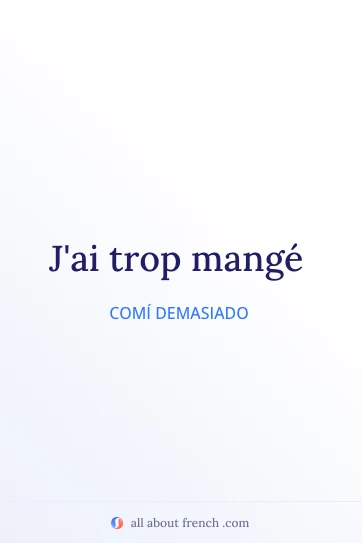 cita francesa estética trop manger