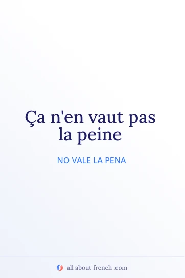 cita francesa estética vaut pas la peine