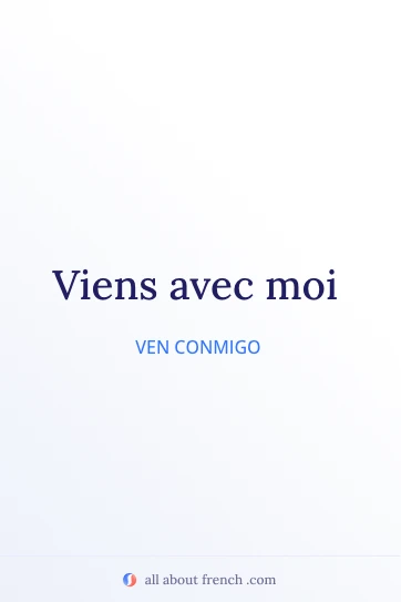 cita estética en francés viens avec moi