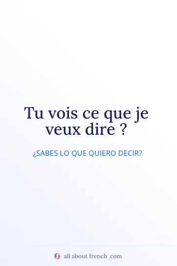 cita francesa estética tu vois ce que je veux dire