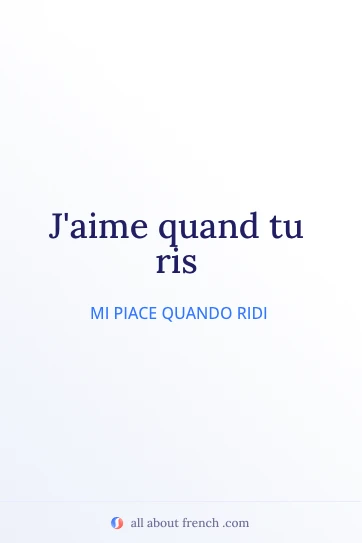 citazione francese estetica aimer quand tu ris