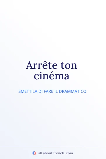 citazione francese estetica arrete ton cinema
