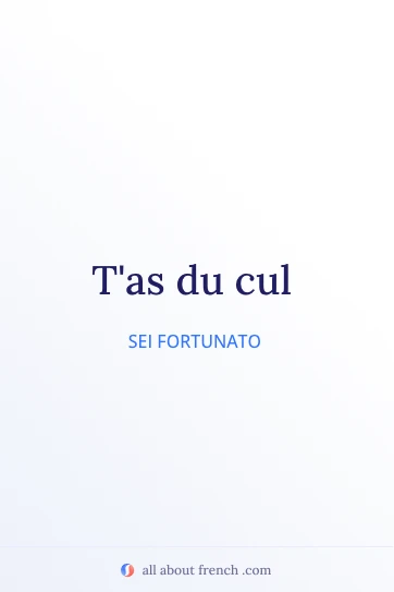 citazione francese estetica avoir du cul