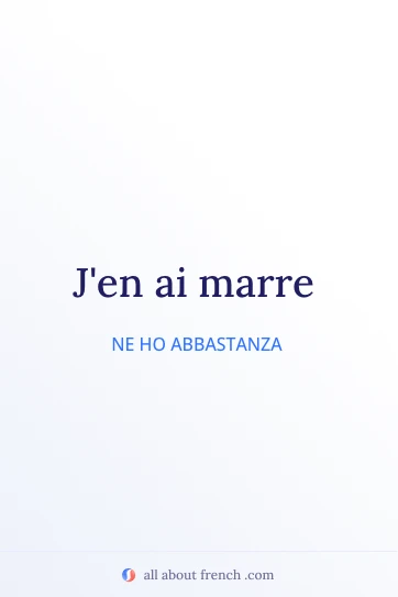 citazione francese estetica avoir marre