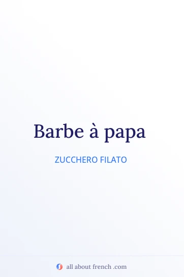citazione francese estetica barbe a papa