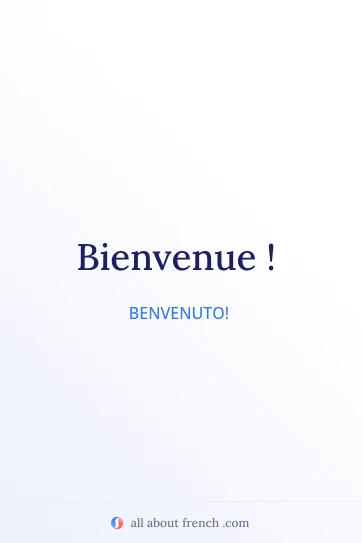 citazione francese estetica bienvenue