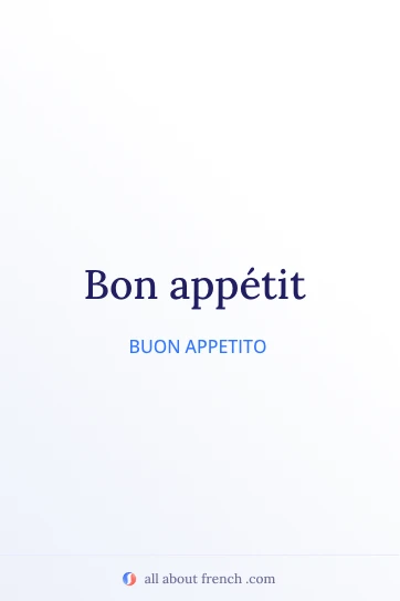 citazione francese estetica bon appetit