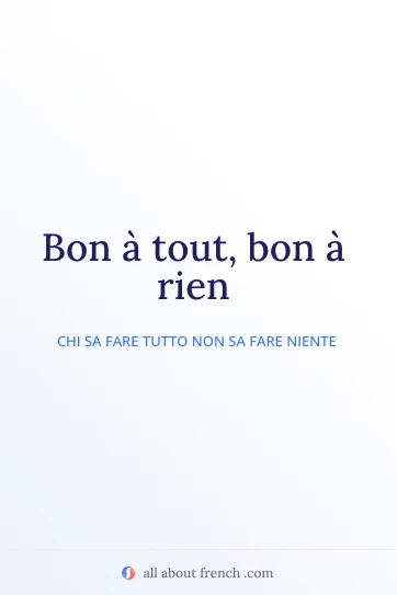 citazione francese estetica bon tout bon rien