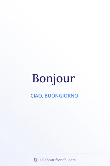 citazione francese estetica bonjour