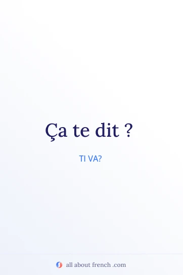 citazione francese estetica ça te dit