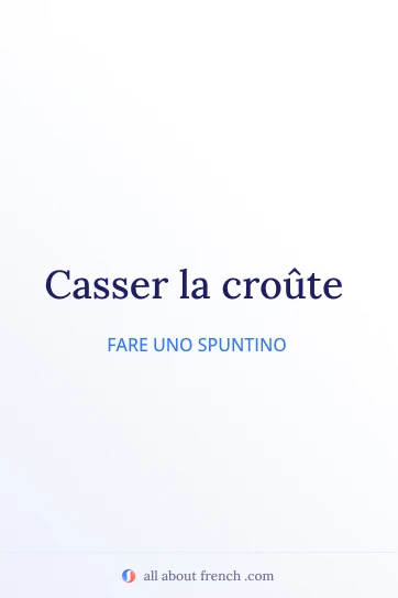 citazione francese estetica casser la croute