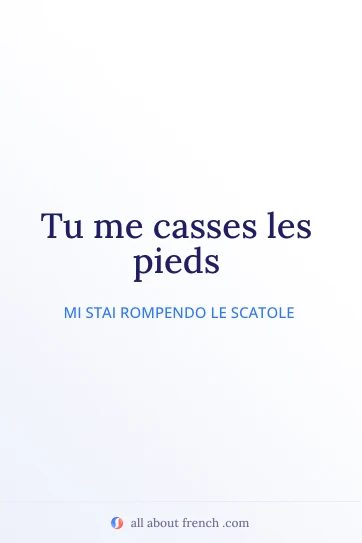 citazione francese estetica casser les pieds