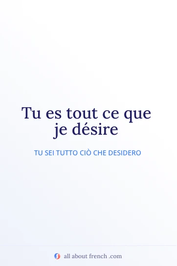 citazione francese estetica ce que je desire