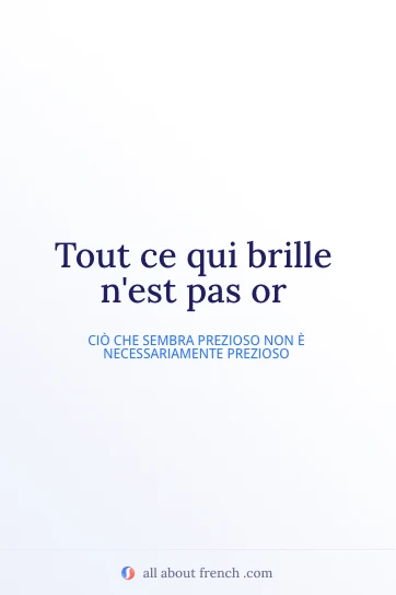 citazione francese estetica ce qui brille nest pas or