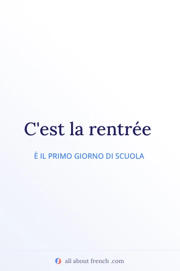 citazione francese estetica cest la rentree