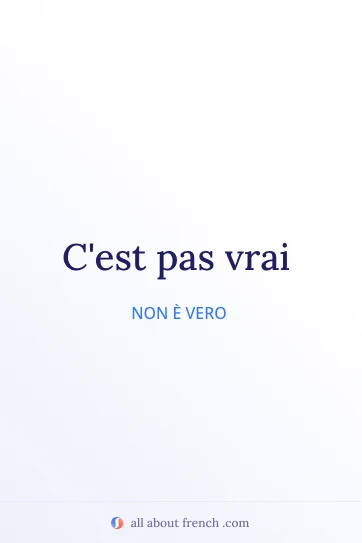 frase francese estetica cest pas vrai