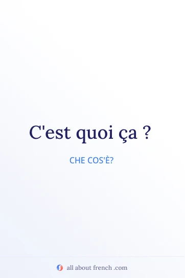 frase francese estetica c'est quoi ça
