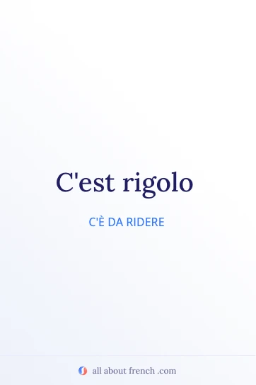 citazione francese estetica c'est rigolo