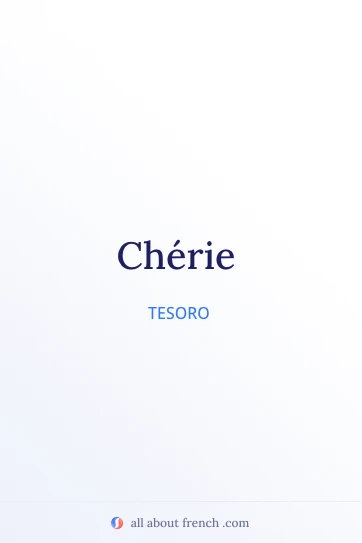 citazione francese estetica cherie