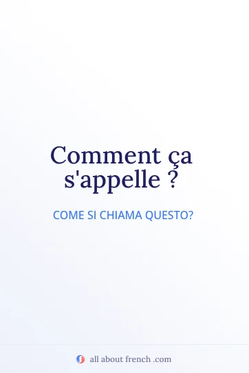 citazione francese estetica comment ca sappelle