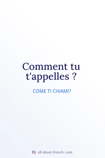 citazione francese estetica comment tu tappelles
