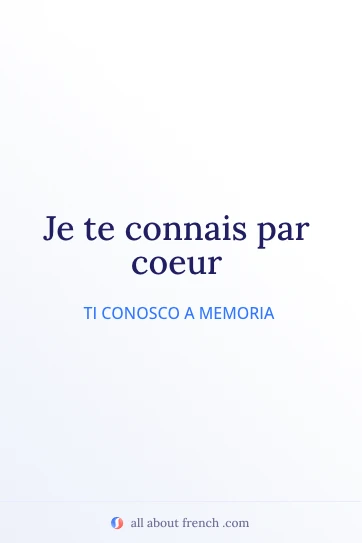 citazione francese estetica connais par coeur