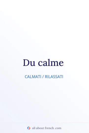 citazione francese estetica du calme