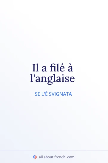 citazione francese estetica filer a anglaise