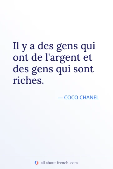 citazione francese estetica gens ont argent gens riches
