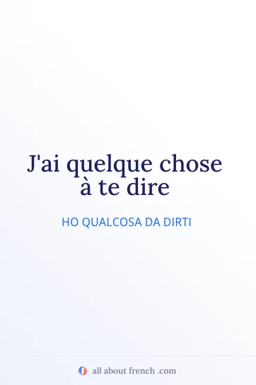 citazione francese estetica jai quelque chose a te dire