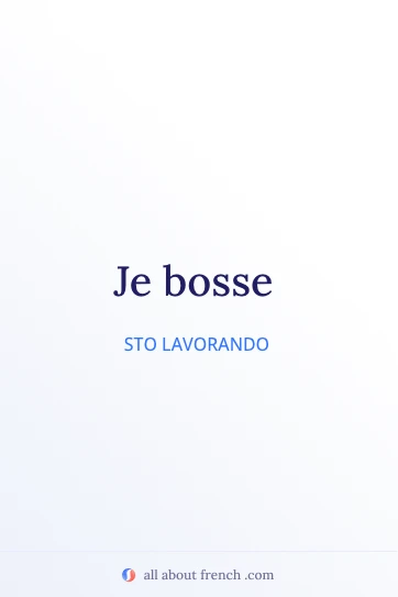 citazione francese estetica je bosse