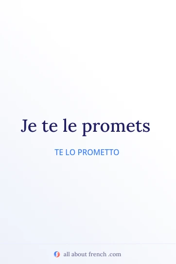 citazione francese estetica je promets